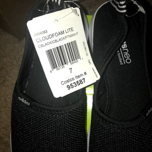 Adidas Cloudfoam Racer Lite Size 7 Black/White NEO